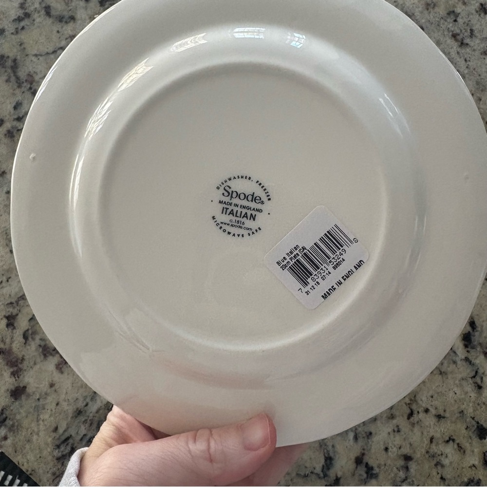 Spode Blue and White 20cm 7.5” Plate - Picture 4 of 6